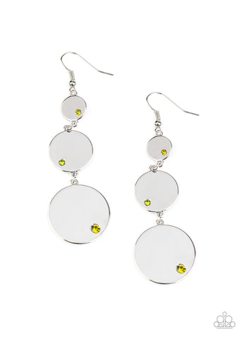 Paparazzi Poshly Polished - Green Earrings