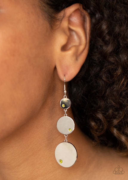 Paparazzi Poshly Polished - Green Earrings