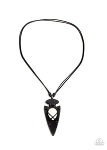 Paparazzi Hold Your ARROWHEAD Up High - White Necklace
