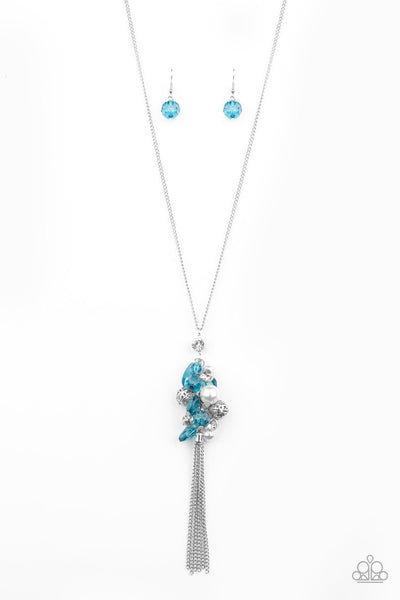 Paparazzi Party Girl Glow - Blue Necklace