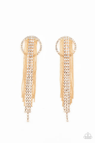 Paparazzi Dazzle by Default - Gold Earrings
