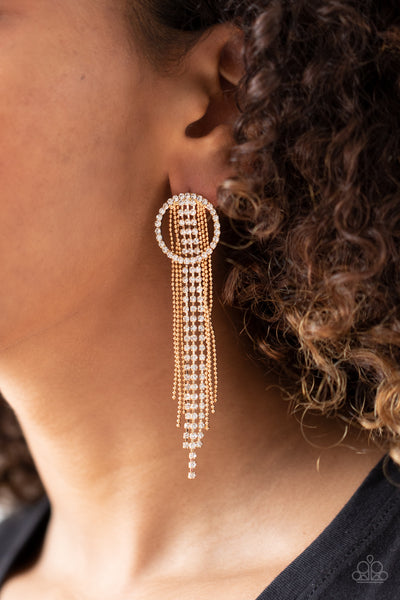 Paparazzi Dazzle by Default - Gold Earrings