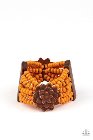 Paparazzi Tropical Sanctuary - Orange Bracelet