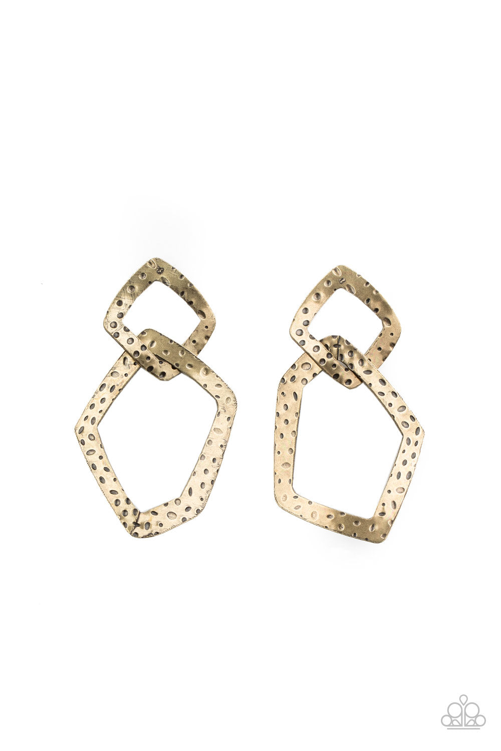 Paparazzi Scrap Yard - Brass Earrings