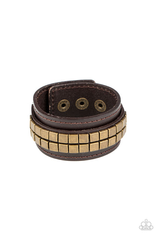 Paparazzi Engine Room - Brown Bracelet