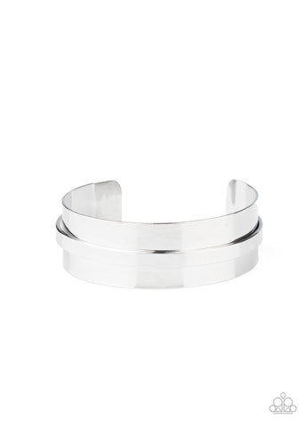 Paparazzi A HAUTE Number - Silver Bracelet
