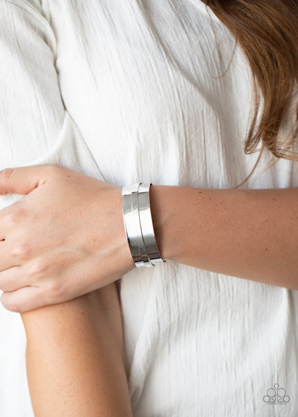 Paparazzi A HAUTE Number - Silver Bracelet