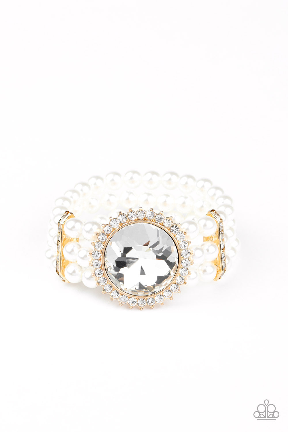 Paparazzi Speechless Sparkle - Gold Bracelet