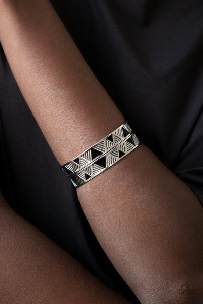 Paparazzi Hidden Glyphs - Black Bracelet