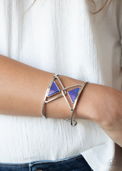Paparazzi Pyramid Palace - Blue Bracelet