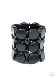Paparazzi Cruising Coronado - Black Bracelet