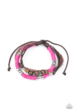 Paparazzi Totally Tiki - Pink Bracelet