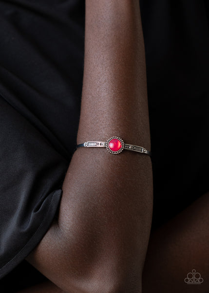 Paparazzi PIECE of Mind - Pink Bracelet