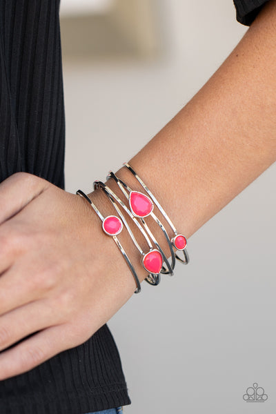 Paparazzi Fashion Frenzy - Pink Bracelet