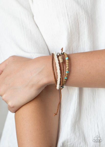 Paparazzi Sahara Pilgrim - Blue Bracelet