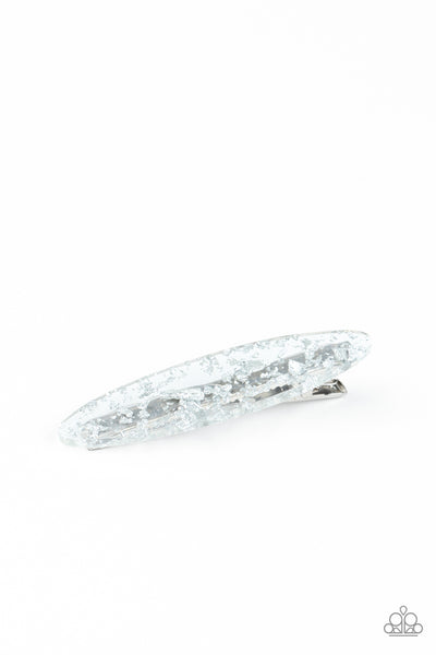 Paparazzi Confetti Couture - Silver Hair Clip