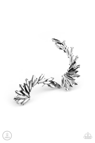 Paparazzi Because ICE Said So - Silver Earrings