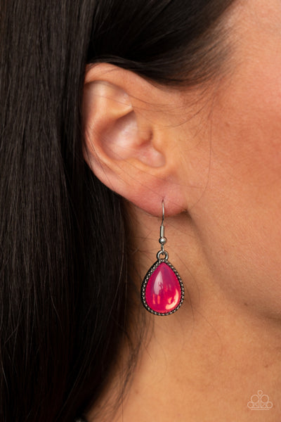Paparazzi Opal Auras - Pink Necklace