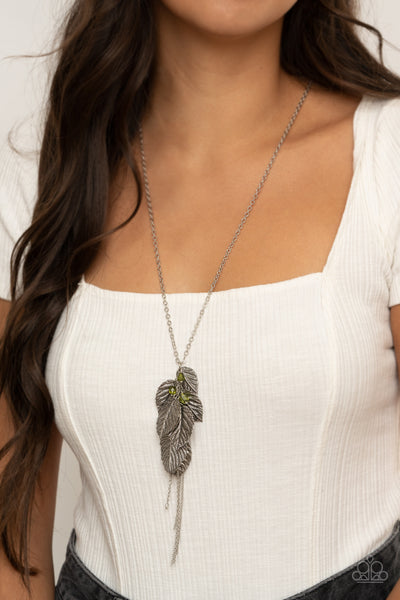Paparazzi I Be-LEAF - Green Necklace