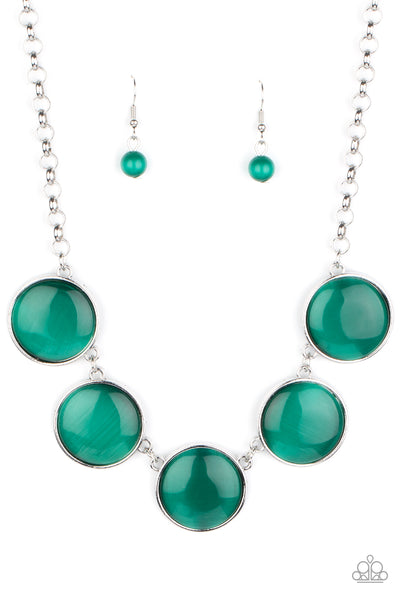 Paparazzi Ethereal Escape - Green Necklace