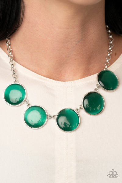 Paparazzi Ethereal Escape - Green Necklace