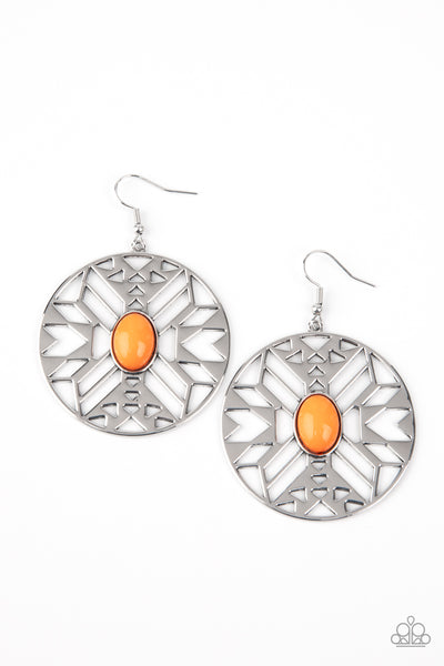 Paparazzi Southwest Walkabout - Orange Earrings