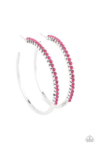 Paparazzi Making Rounds - Pink Earrings