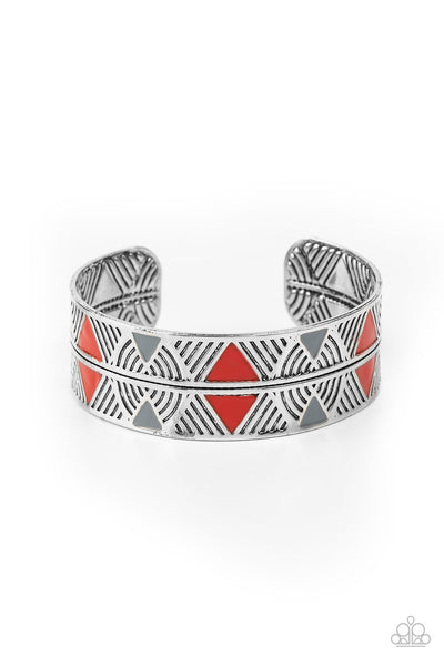 Paparazzi Hidden Glyphs - Red Bracelet