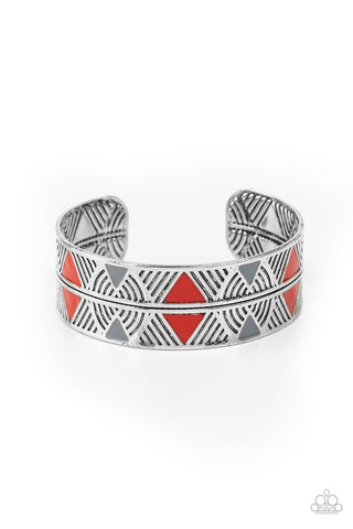 Paparazzi Hidden Glyphs - Red Bracelet