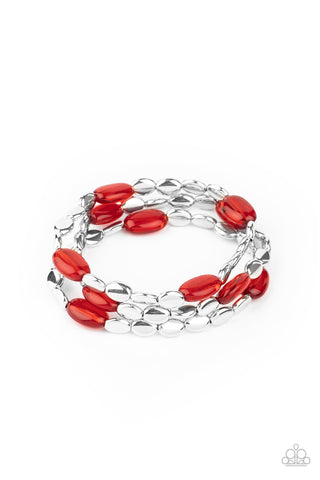 Paparazzi Sorry to Burst Your BAUBLE - Red Bracelet