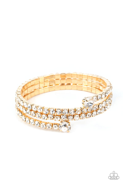 Paparazzi After Party Princess - Gold Bracelet