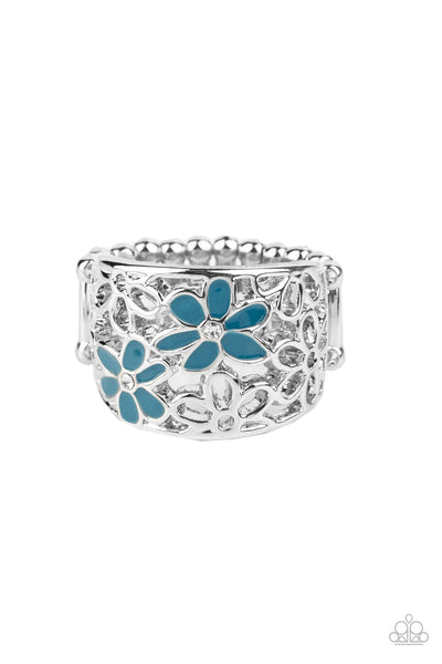Paparazzi Clear as DAISY - Blue Ring