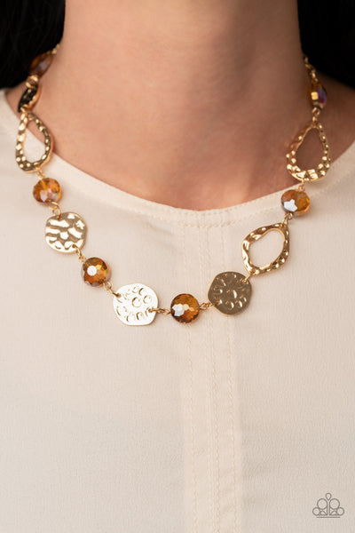 Paparazzi High Fashion Fashionista - Brown Necklace