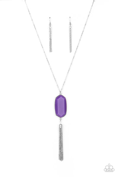 Paparazzi Got A Good Thing GLOWING - Purple Necklace