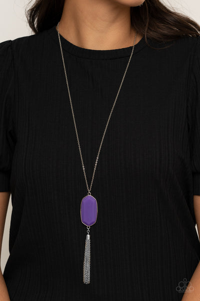 Paparazzi Got A Good Thing GLOWING - Purple Necklace