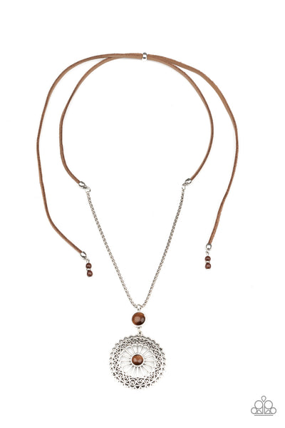 Where No MANDALA Has Gone Before - Brown Necklace