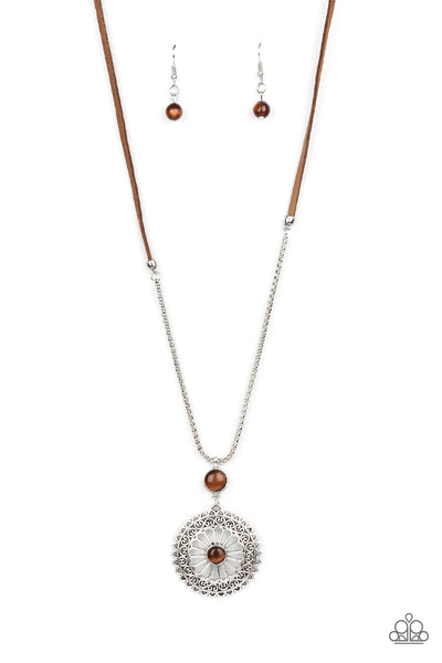Where No MANDALA Has Gone Before - Brown Necklace