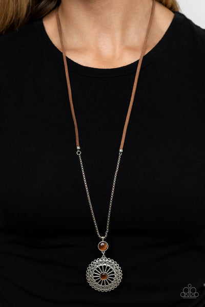Where No MANDALA Has Gone Before - Brown Necklace