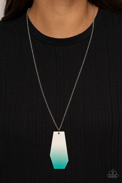 Paparazzi Watercolor Skies - Blue Necklace