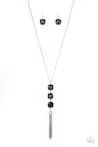 Paparazzi GLOW Me The Money! - Purple Necklace