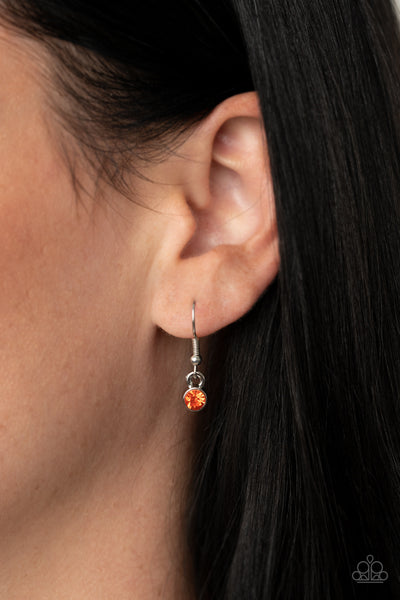 Paparazzi Stormy Shimmer - Orange Necklace