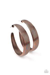 Paparazzi Desert Wanderings - Copper Earrings