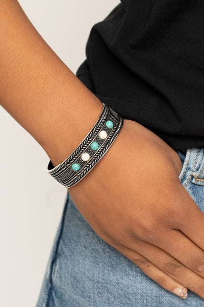 Paparazzi Quarry Quake - Blue Bracelet