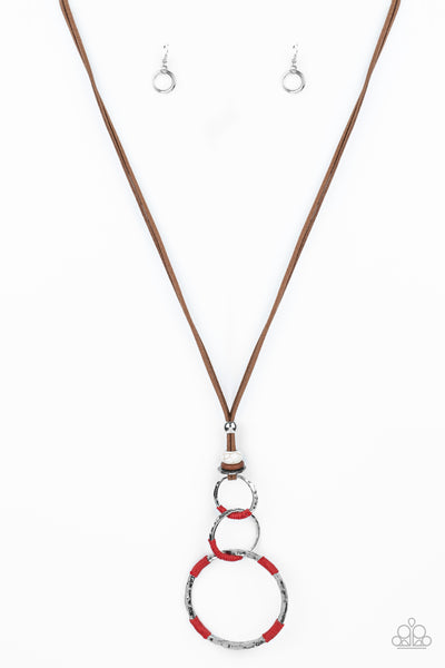 Paparazzi Rural Renovation - Red Necklace