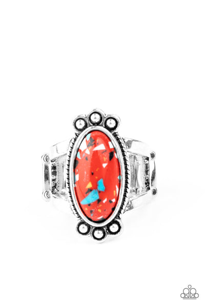 Paparazzi Psychedelic Deserts - Red Ring