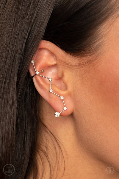 Paparazzi CONSTELLATION Prize - White Earrings