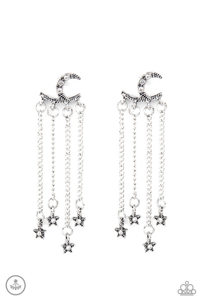 Paparazzi Cosmic Goddess - White Earrings