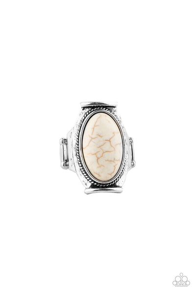 Paparazzi Desert Healer - White Ring