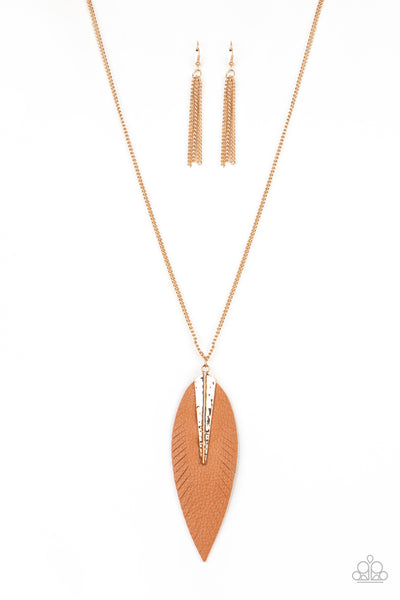 Paparazzi Quill Quest - Gold Necklace