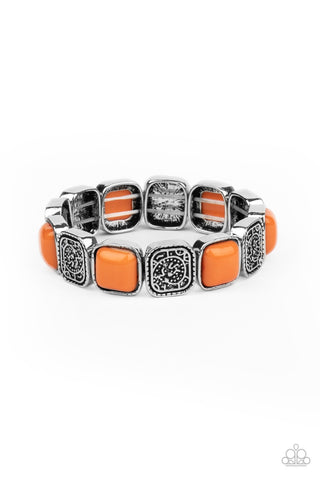 Paparazzi Trendy Tease - Orange Bracelet